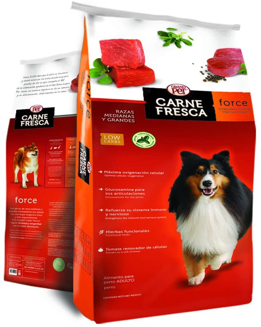 GRANDPET CARNE FRESCA FORCE 7 KG