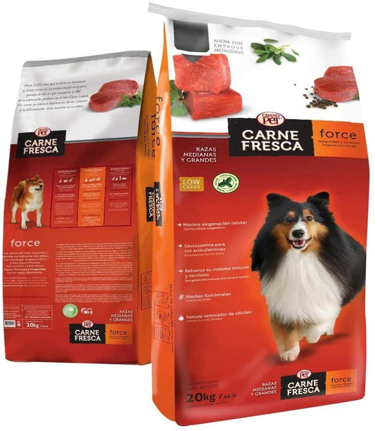 GRANDPET CARNE FRESCA FORCE 20 KG