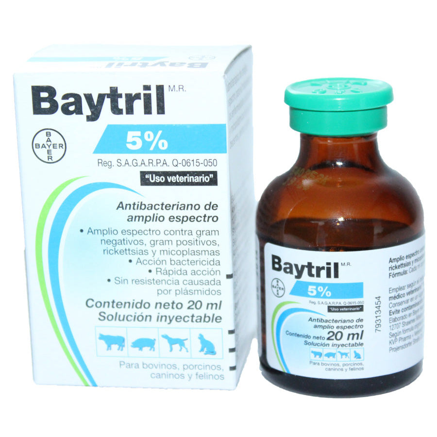 BAYTRIL INY 5% 20 ml