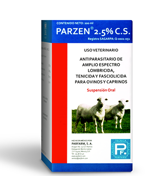 PARZEN 2.5% C.S. OVICAPRINOS 200ML