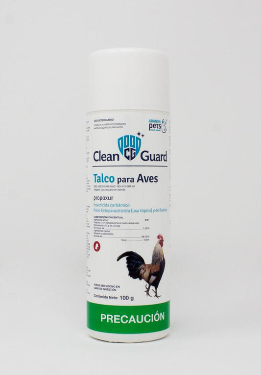 TALCO PARA AVES CLEAN GUARD 100 GR