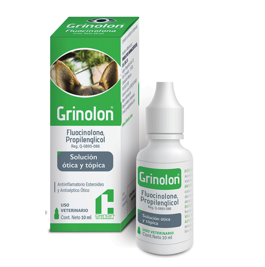 GRINOLON SOL. OTICO 10 ML. VETERINARIO