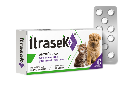 ITRASEK COMPRIMIDOS 100 MG C/20 VET.