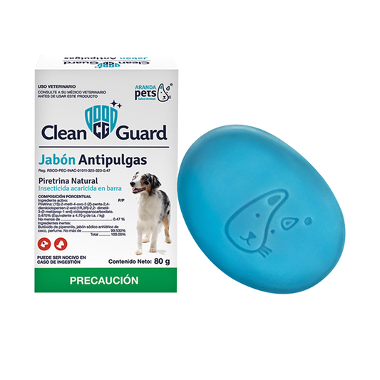 JABON ANTIPULGAS CLEAN GUARD 80 GS