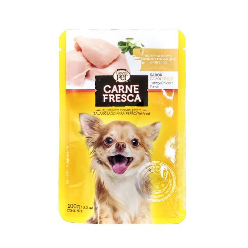 GRANDPET CARNE FRESCA PAVO / POLLO 100 GRM
