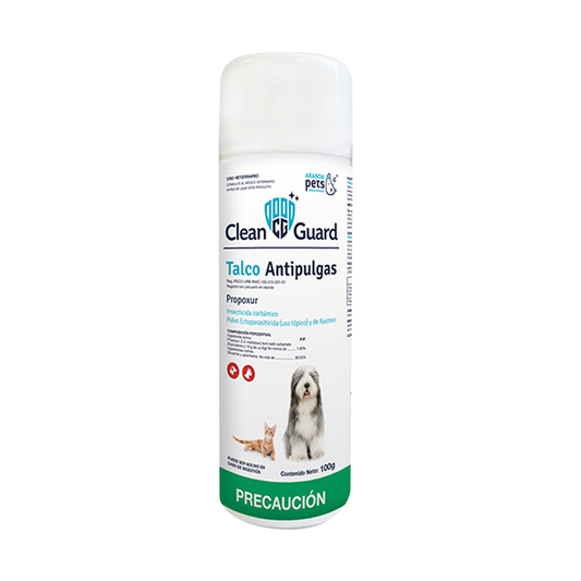 TALCO ANTIPULGAS CLEAN GUARD 100 GR
