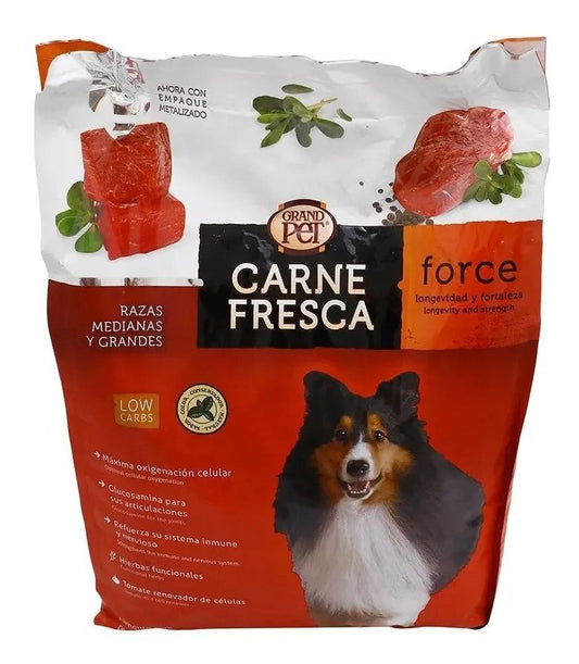 GRANDPET CARNE FRESCA FORCE 4 KG