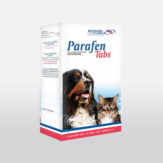 PARAFEN TABLETAS 500 MG SOBRE C/3 TABS(exh)