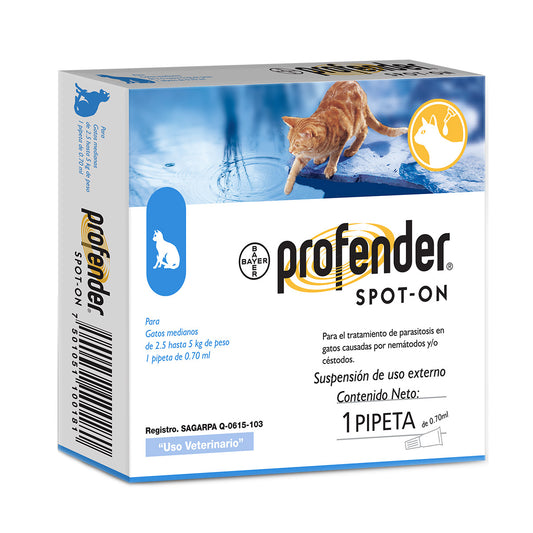 PROFENDER CAT 1 X 0.70 1 pipeta